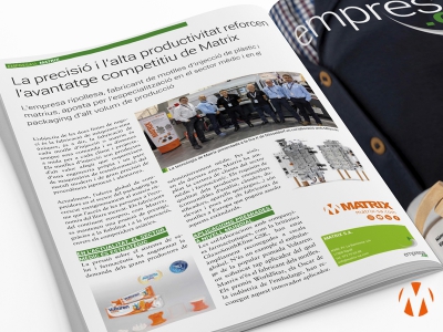 Matrix Injection Moulds and tools is featured in an article in Empresa.cat